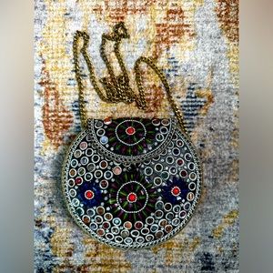 Stone Embellished Purse